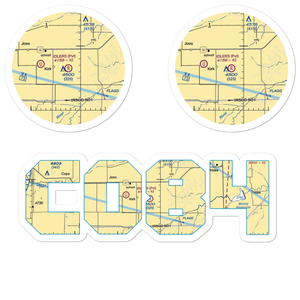 Idlers Field (CO84) VFR Sectional Sticker Pack