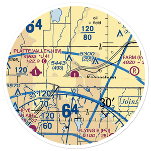 Land Airport (CO82) VFR Sectional Sticker (20 mile)
