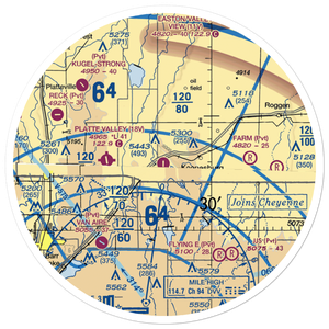 Land Airport (CO82) VFR Sectional Sticker (30 mile)