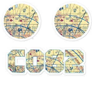 Land Airport (CO82) VFR Sectional Sticker Pack