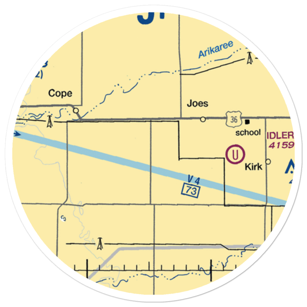 Hill Airport (CO81) VFR Sectional Sticker (20 mile) 