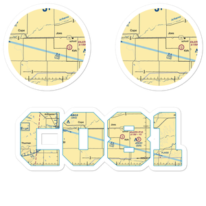 Hill Airport (CO81) VFR Sectional Sticker Pack
