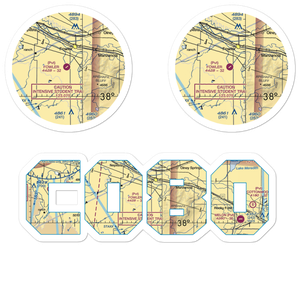 Fowler Airport (CO80) VFR Sectional Sticker Pack