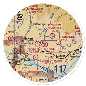 Eden Ranch Airport (CO76) VFR Sectional Sticker (20 mile)