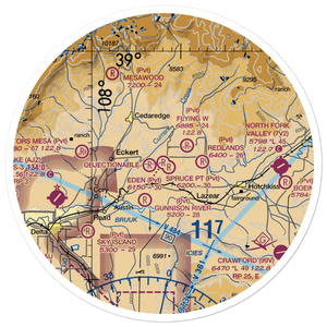 Eden Ranch Airport (CO76) VFR Sectional Sticker (30 mile)
