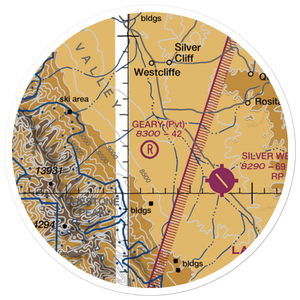 Geary Ranch Airport (CO65) VFR Sectional Sticker (20 mile)