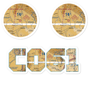 Golden Field (Yellow Hat) Airport (CO61) VFR Sectional Sticker Pack