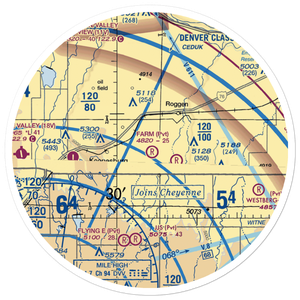 Horseshoe Landings Airport (CO60) VFR Sectional Sticker (30 mile)
