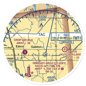 Hay Fever Farm Airport (CO59) VFR Sectional Sticker (20 mile)