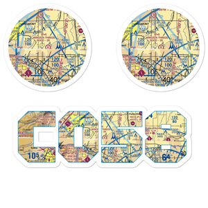 Wings N Things Airpark & Museum Airport (CO58) VFR Sectional Sticker Pack