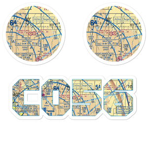 Jjs Airport (CO56) VFR Sectional Sticker Pack