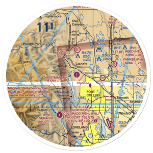 Christman Field (CO55) VFR Sectional Sticker (30 mile)