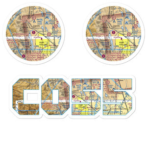 Christman Field (CO55) VFR Sectional Sticker Pack