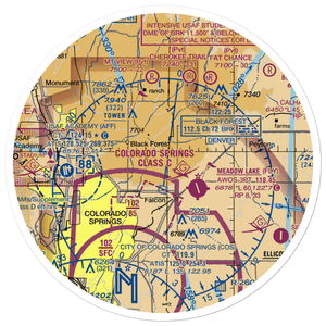 G W Flanders Ranch Strip (CO54) VFR Sectional Sticker (30 mile)