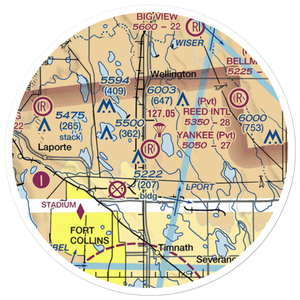 Yankee Field (CO53) VFR Sectional Sticker (20 mile)