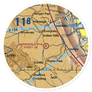 Marshdale STOLport (CO52) VFR Sectional Sticker (20 mile)