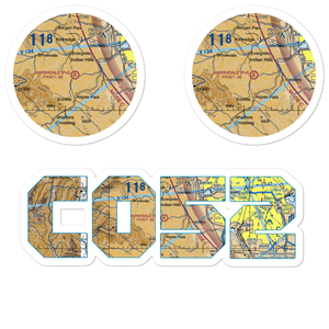 Marshdale STOLport (CO52) VFR Sectional Sticker Pack