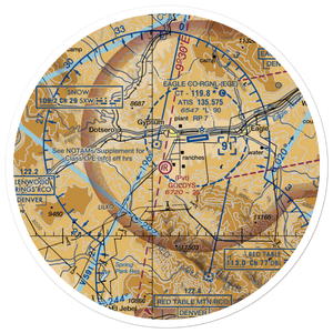 Goldys Field (CO47) VFR Sectional Sticker (30 mile)