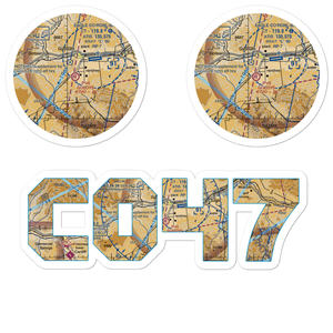 Goldys Field (CO47) VFR Sectional Sticker Pack