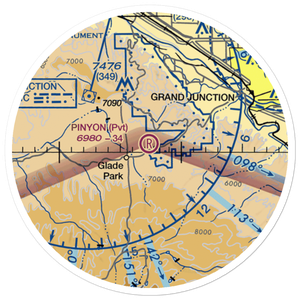 Pinyon Airport (CO43) VFR Sectional Sticker (20 mile)