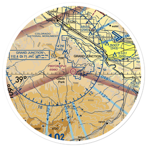 Pinyon Airport (CO43) VFR Sectional Sticker (30 mile)