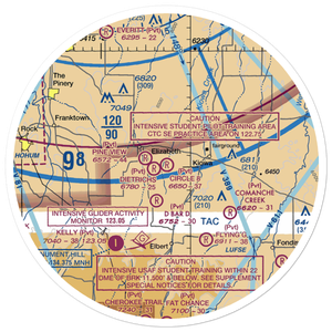 Circle 8 Ranch Airport (CO42) VFR Sectional Sticker (30 mile)