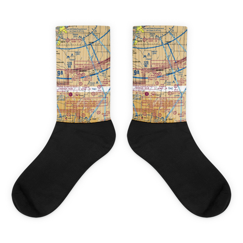 Circle 8 Ranch Airport (CO42) VFR Sectional Socks 