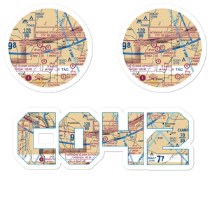Circle 8 Ranch Airport (CO42) VFR Sectional Sticker Pack