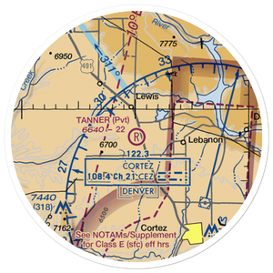 Tanner Field (CO27) VFR Sectional Sticker (20 mile)