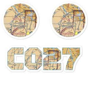 Tanner Field (CO27) VFR Sectional Sticker Pack