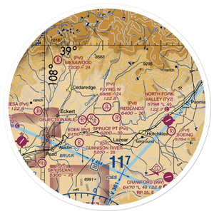 Flying W Ranch Airport (CO20) VFR Sectional Sticker (30 mile)