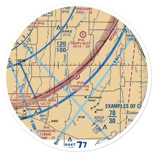 Chaparral Airport (CO18) VFR Sectional Sticker (30 mile)