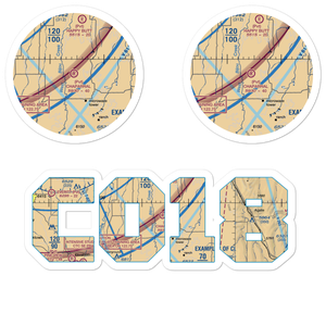 Chaparral Airport (CO18) VFR Sectional Sticker Pack