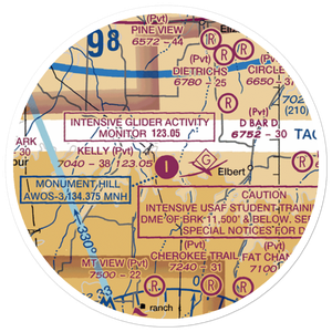Kelly Air Park (CO15) VFR Sectional Sticker (20 mile)