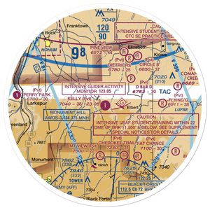 Kelly Air Park (CO15) VFR Sectional Sticker (30 mile)