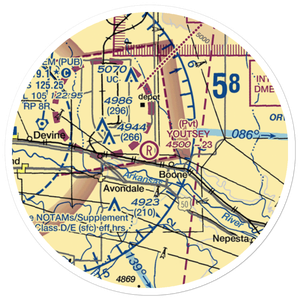 Youtsey Airport (CO09) VFR Sectional Sticker (20 mile)