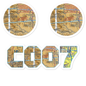Athanasiou Valley Airport (CO07) VFR Sectional Sticker Pack