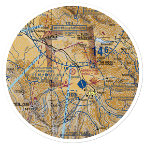 Aspen Gliderport (CO03) VFR Sectional Sticker (30 mile)