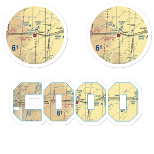 Flagler Aerial Spraying Inc Airport (CO00) VFR Sectional Sticker Pack