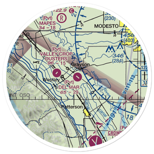 Del Mar Farms Airport (CN99) VFR Sectional Sticker (20 mile)