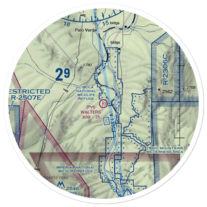Walters Camp Airport (CN98) VFR Sectional Sticker (30 mile)