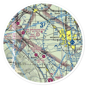 Flying Bull Airport (CN44) VFR Sectional Sticker (30 mile)