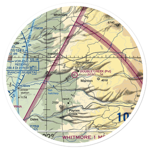 Double Creek Ranch Airport (CN42) VFR Sectional Sticker (30 mile)