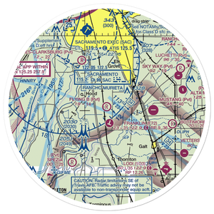 Flying B Ranch Airport (CN38) VFR Sectional Sticker (30 mile)