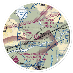 Harvard Airport (CN23) VFR Sectional Sticker (20 mile)