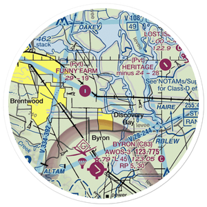 Las Serpientes Airport (CN19) VFR Sectional Sticker (20 mile)