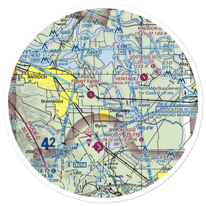 Las Serpientes Airport (CN19) VFR Sectional Sticker (30 mile)