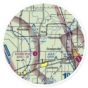 Vineyard Oaks Farm Airport (CN15) VFR Sectional Sticker (20 mile)