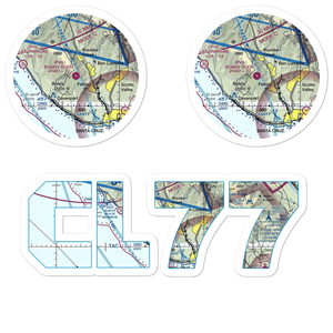 Bonny Doon Village Airport (CL77) VFR Sectional Sticker Pack