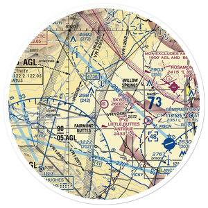 Skyotee Ranch Airport (CL74) VFR Sectional Sticker (30 mile)
